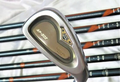 HONMA TWIN MARKS AP-302 TITANIUM FACE R-FLEX 8PC IRONS SET GOLF CLUBS NWO - Image 1 of 4