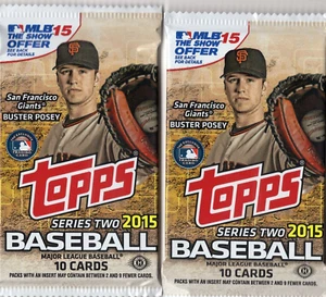 2 Packs 2015 Topps baseball series 2 Bryant, Osuna Rookies Great packs NICE - Picture 1 of 2