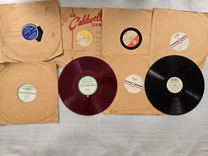 LOT 8x 16 Inch Transcription Records Christmas Christian Dorsey Henry King Cole - Picture 1 of 17