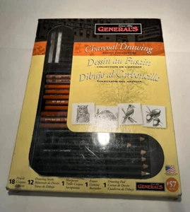 General’s #57 Retro Charcoal 33pc. Artist Set - 2011 Open Box Basically New - Picture 1 of 12