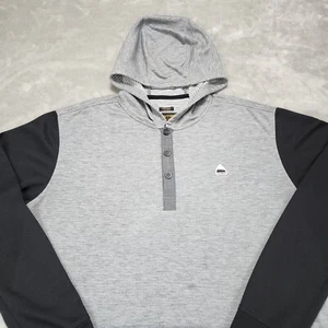 Burton Hoodie Mens Extra Large Gray Lightweight Dry Ride Sweatshirt - Picture 1 of 10