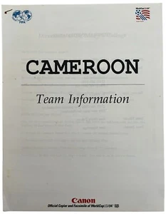 1994 world cup CAMEROON press set: stats info, photos, players profile, lineups - Picture 1 of 2