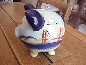 RARO COLECCIONISTAS PORCELANA PINTADA A MANO SAN FRANCISCO POR SUSAN S - Imagen 1 de 11
