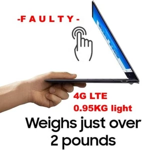 4G LTE Samsung Book-S 13.3" Touchscreen Thinnest Lightest Laptop *FAULTY AS IS* - Picture 1 of 22