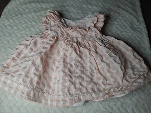 Kleid Tahari 3/6 Monate Pfirsich und Weiß - Bild 1 von 2