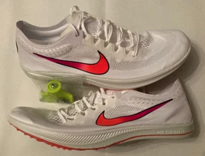 Mens 13 Nike ZoomX Dragonfly White Ombre Track & Field Spikes Shoes CV0400-100 - Picture 1 of 12