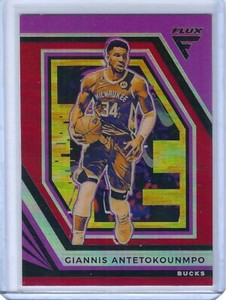 2022-2023 Panini Flux GIANNIS ANTETOKOUNMPO Red Prizm Milwaukee Bucks