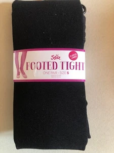 Justice Footed Tight Fleece Lined Black Size S - Picture 1 of 5