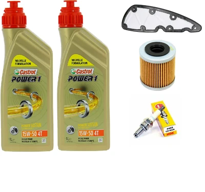 CASTRO PIAGGIO NGK KIT TAGLIANDO PIAGGIO BEVERLY 350 CASTROL 15W50 FILTRO OLIO ARIA CANDELA