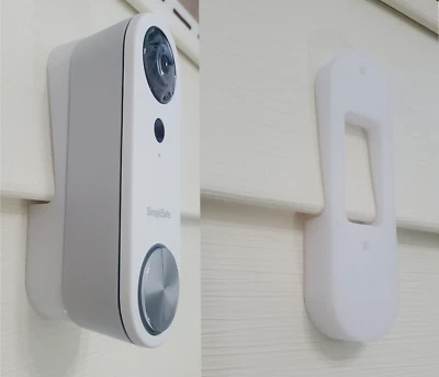 SimpliSafe Video Timbre Ajuste de Ángulo Montaje Cuña 4" Vinilo Montaje Revestimiento Foto 1 de 4