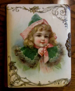 Antique Photo Album Young Girl Cover DAMAGED LOOK , measures: 8.25" x 10.75" - Bild 1 von 14