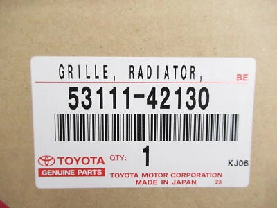 Genuine OEM Toyota 53111-42130 Radiator Grille 09-10 RAV4 Sport - Image 1 of 4