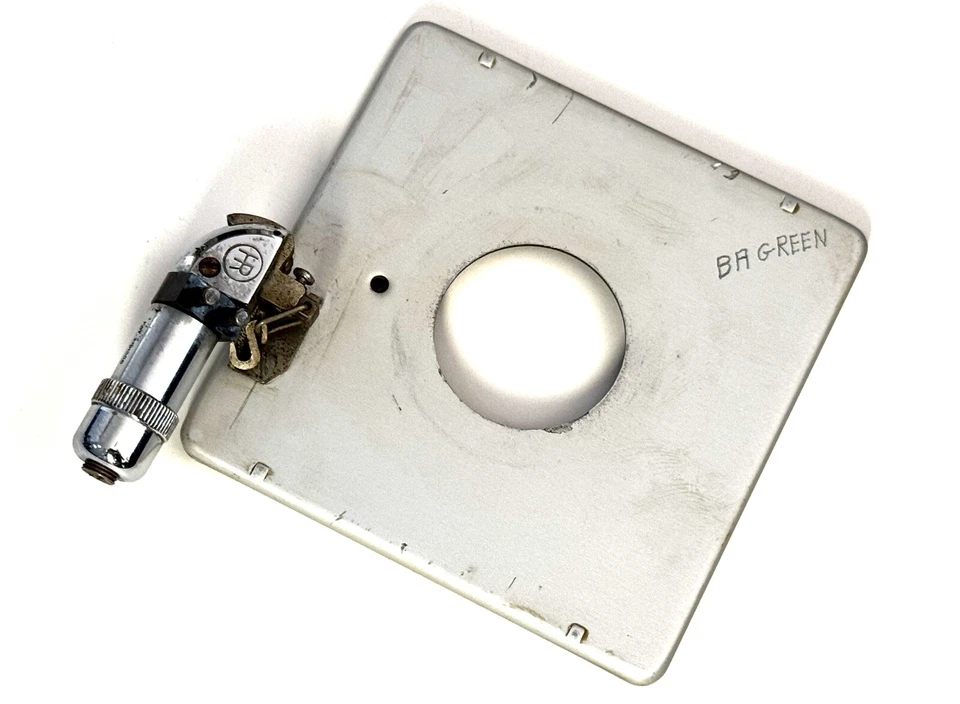 OEM #0 93x94mm Clear Anodized Lensboard w/Solenoid for Graphic Graflex - Image 1 of 1