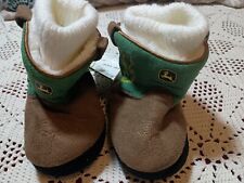 John Deere NWT Infant Soft Pull On Baby Booties Boots Size XS 3/4 Unisex