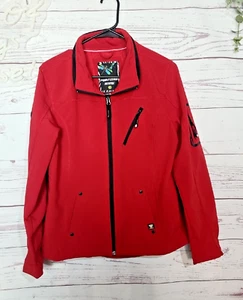 Point Zero Dry Edition Red Full Zip Softshell Utility Jacket Womans Size Medium - Picture 1 of 5