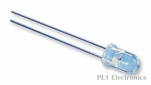 AVAGO TECHNOLOGIES HLMP-EG30-NR000 LED, Red, T-1 3/4 (5mm), 626 nm, 1.9 V, - Picture 1 of 1