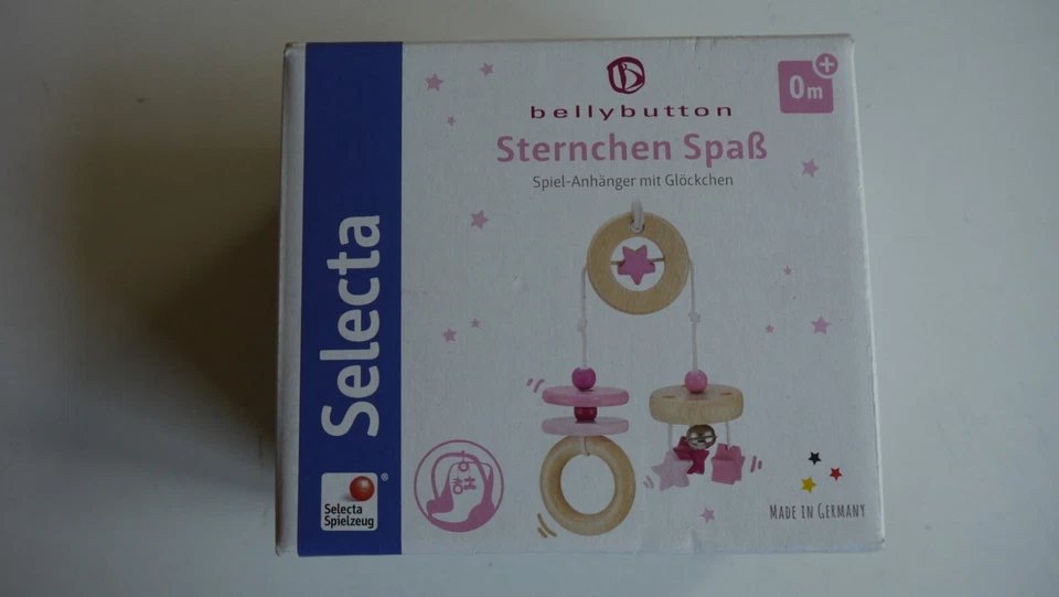 Bellybutton by Selecta Exklusic Holz Minitrapez Sternchen Spaß rosa NEU OVP