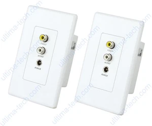 Wall Plate Style Audio, Video and Power Extender over CAT5 UTP Cable CW01AP   - Picture 1 of 1