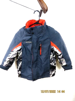 ZERO XPOSUR SZ S-4 Children-Boys 100% Polyest Gray Double Zipper Overcoat Jacket - Image 1 of 4