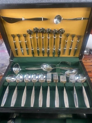 Carvil Hall * Ocio George Nelson Cubiertos de acero inoxidable brillante ELIGE NUEVO (242) Foto 1 de 4