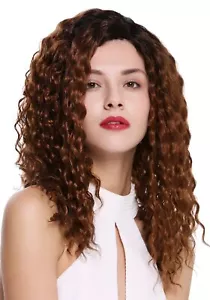 Damenperücke Perücke Seitenscheitel Afro Krepplocken Ombre Schwarz Kupferbraun - Bild 1 von 4