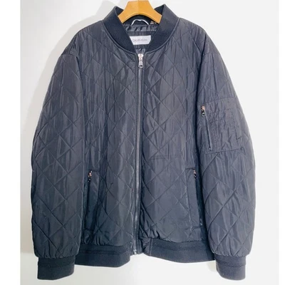 Calvin Klein Quilted Bomber Jacket in Black - Men's Size XXL - Image 1 of 4