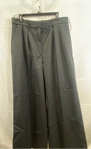 Banana Republic Women Black Wide Leg Pants Size 14 - Picture 1 of 5