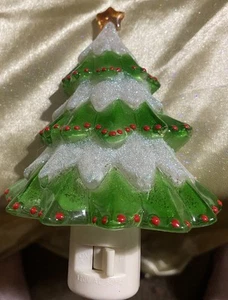 Vintage Weihnachtsbaum Wandstecker Nachtlicht Rarität - Bild 1 von 3