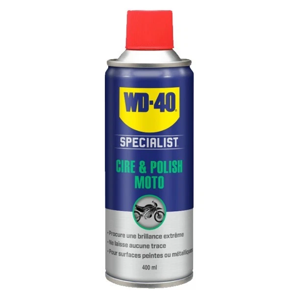 WD40 cire et polish WD-40 400 ml aérosol SPECIALIST MOTO