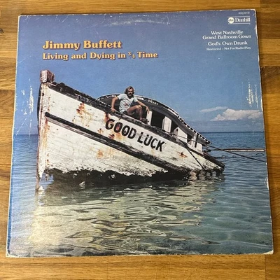 Jimmy Buffett - Living and Dying in 3/4 Time LP Record 1974 ABC Records VG/VG - Image 1 of 4