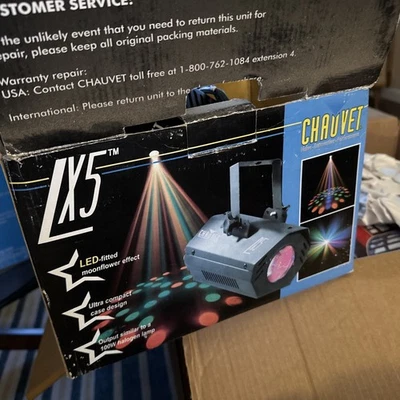 Chauvet LX-5 LED Moonflower Effect Light for DJs w/ Power Cable Complete Works! - Image 1 of 3