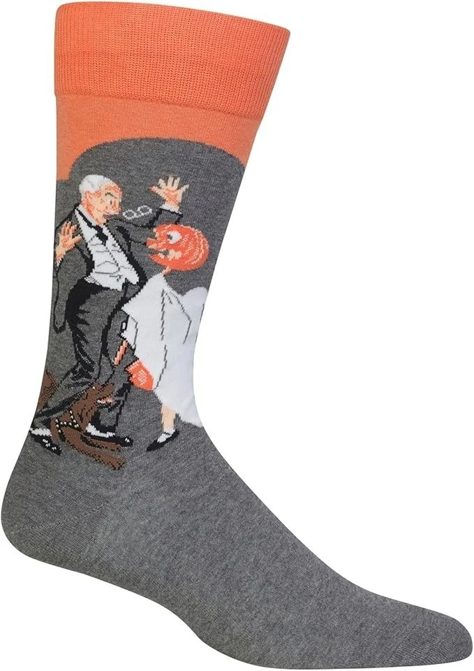 Hot Sox Norman Rockwell Calcetines de Halloween Sábado Noche Post Para Hombres 6-12.5 Espeluznantes Foto 1 de 1