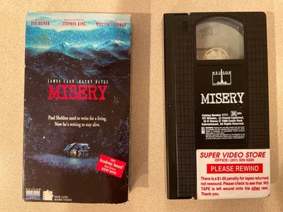 Misery (VHS, 1991) Kathy Bates, James Caan Foto 1 de 3