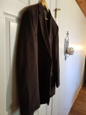 Pronto Uomo 2-Button Men's Blazer-3XLT, DARK CHARCOAL-Sport Coat 6 Pocket. EUC - Image 1 of 4