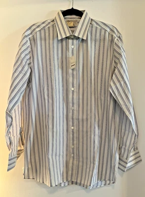 NWT Gucci Striped Dress Shirt Long Sleeve Button Up Size 16/41 Made in Italy - Image 1 of 4