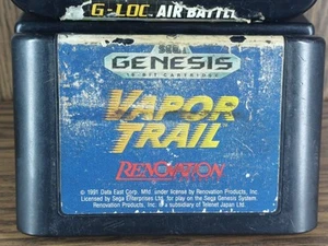 Vapor Trail (Sega Genesis, 1991) Working Cartridge Only Authentic Rare Original - Picture 1 of 6