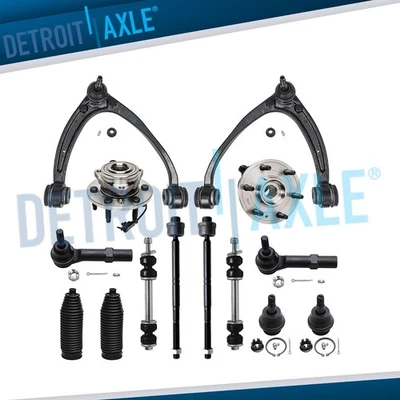 Kit de suspensión delantera de 14 piezas cojinete de cubo de rueda para Chevy Silverado Sierra 1500 4x4 Foto 1 de 4