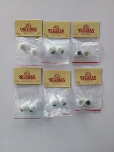 6 Pares Muñeca De Colección OJOS 22mm Acrílico Completo y Medio Redondo AZUL, MARRÓN TALLINA'S NOS - Imagen 1 de 13