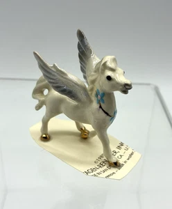 Vintage 1989 Hagen-Renaker Miniature Standing Pegasus Figurine on Card 1.75“ - Picture 1 of 8