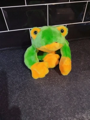 BEANIE BUDDIES TY SMOOCHY FROG soft toy GRENOUILLE plush Vintage 1998 13"New Tag - Image 1 of 4