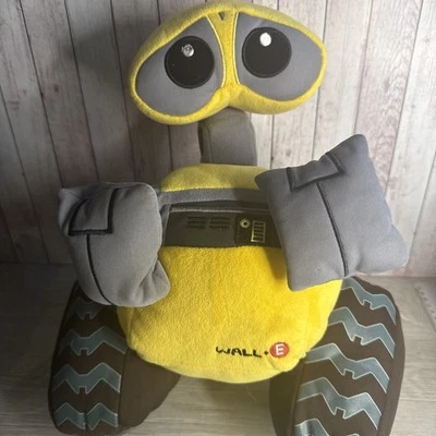 Disney Store Exclusive Wall-E Plush Large 14 Inch Yellow Pixar Robot Stamped Toy - Image 1 of 4