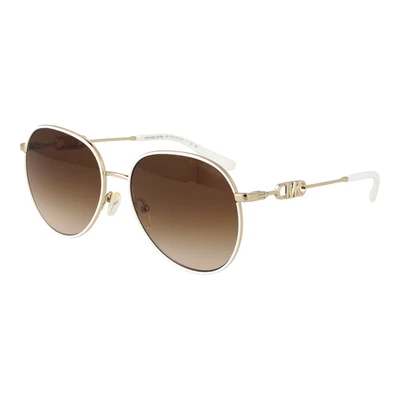 Michael Kors Sunglasses White Gold Gradient Round MK1128J 123313 58mm - Image 1 of 3