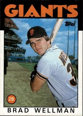 1986 Topps #41 Brad Wellman San Francisco Giants - Image 1 of 2