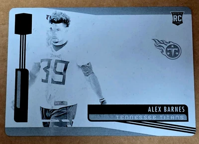 2020 Plates & Patches Alex Barnes 2019 Unparalleled RC Printing Plate 1/1 Titans - Image 1 of 2