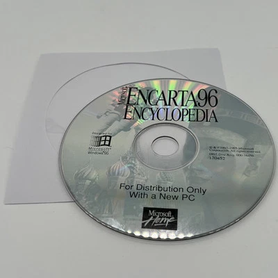 Microsoft Encarta 96 Encyclopedia PC Windows CD-ROM 1996 Fast Free Shipping!!! - Image 1 of 3