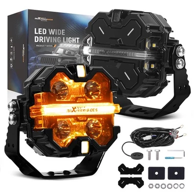 Faretto LED Ausiliario 160W Crosshair Series RGB DRL Impermeabile IP68 350m 12V - Immagine 1 di 4