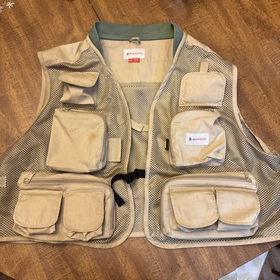 Chaleco de malla Redington Clark Fork para hombre pesca con mosca ventilado beige talla 2XL/3XL Foto 1 de 4