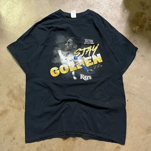 Camiseta de béisbol vintage Y2K Stay Golden Ramp Bay Rays Kevin Kiermaier - Imagen 1 de 7