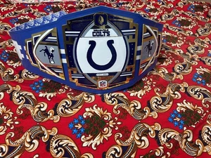 Indianapolis Colts Legacy Wrestling Championship Replica Title Belt Adult Size - Picture 1 of 4