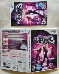 Dance Dance Revolution Hottest Party 3 (Nintendo Wii) - Hülle und Anleitung, ohne Spiel - Bild 1 von 2